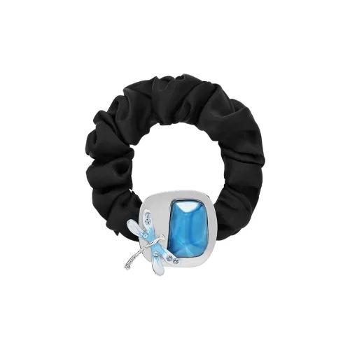 ROYALSASA Полиэстер Искусственный кристалл Резинка для волос Женская