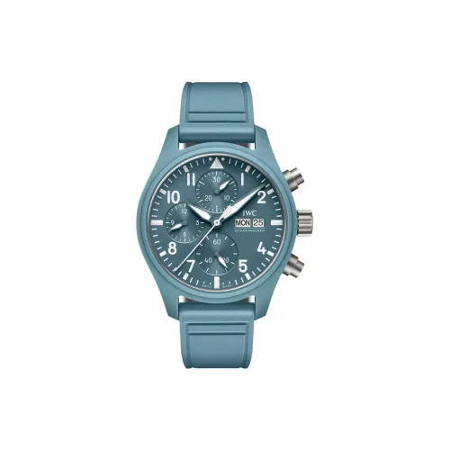 IWC Автоматический Механический Часы Мужской Pilot Collection 41,9 мм Синий