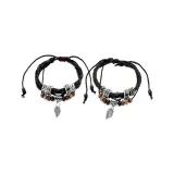 Вязаные ткани, цветочный, пара, браслет