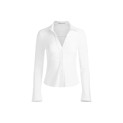 ALICE+OLIVIA Серый Белый Женские Рубашки