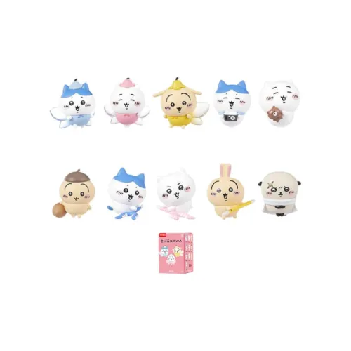 Минисо Chiikawa Collection Счастье Buddy Слепые коробки 10 для одной слепой коробки целой коробки