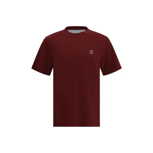 BRUNELLO CUCINELLI Red Мужская T-рубашка