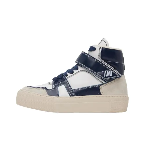 AMIPARIS Высокие кроссовки для скейтбординга Мужские Экрю Синий