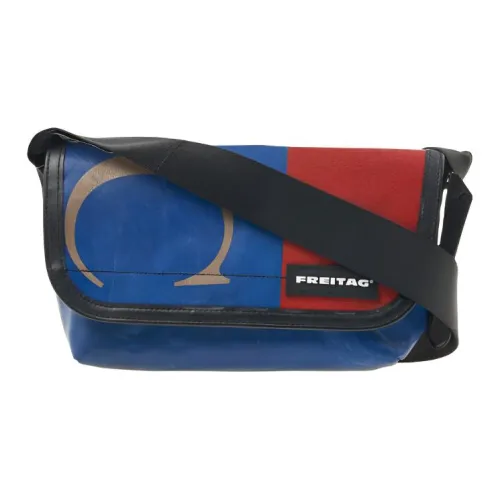 FREITAG Переработанный полиэстер Курьерская сумка Сумка на плечо Унисекс Синий Красный
