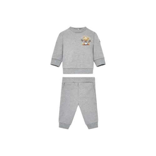 Moncler Повседневная спортивная одежда Вышитый Тедди Хлопковый комплект свитшота для малышей и детей дошкольного возраста