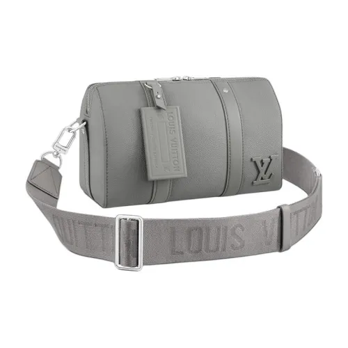 LOUIS VUITTON Aerogram Кожа Сумка через плечо Унисекс Серый