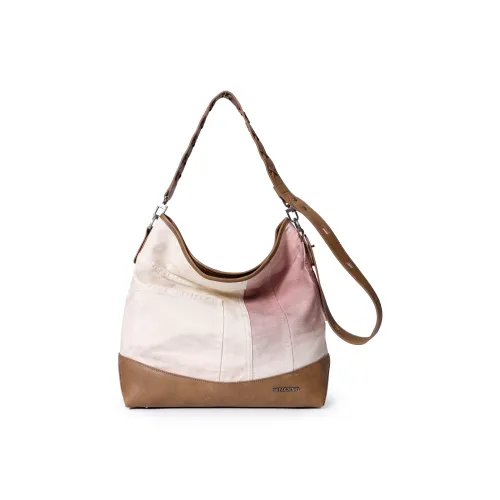 BREAKDANNY Деним с коровья кожа Сумка на плечо Стандартный Women's White Персик Улун