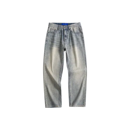 FAIRWHALE Blue Unisex Jeans