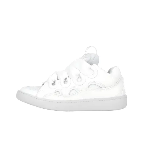 Lanvin Curb Low Топ Кроссовки для скейтбординга Женские Белые