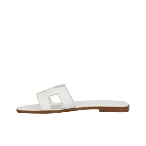HERMES Oran Слипоны Женские Белые