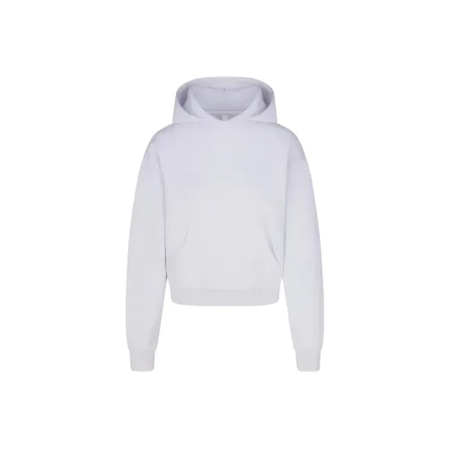 SKIMS Cotton Fleece CLASSIC Hoodie Свитшот Женский Меланжевый GREY Светлый Фотиния Серый