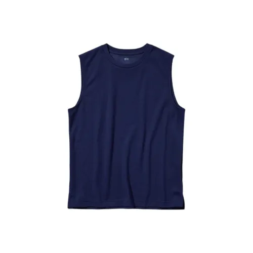 UNIQLO Синие Унисекс Майки