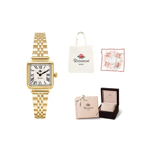 Rosemont Кварцевый механизм Женские часы Белый циферблат