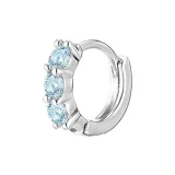 Серьги "Синий Циркон", одна серьга, модель Eh-4021.ebE