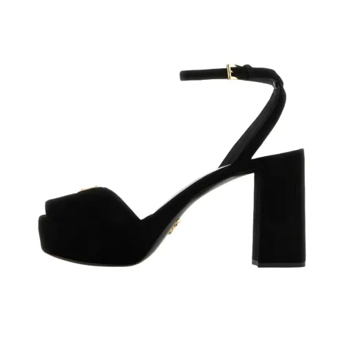 PRADA Грубый каблук Высокие каблуки Женские Черный