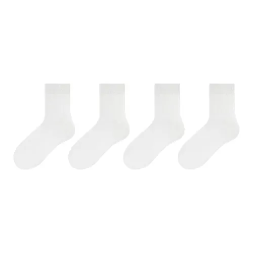 Reebok [4 Pack] Белые Мужские Носки MID до икры