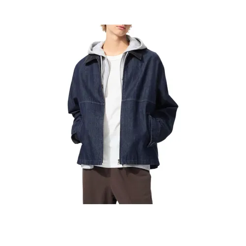 UNIQLO Темно-синий Унисекс Джинсовые куртки