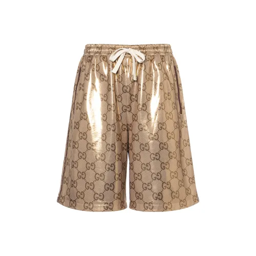 GUCCI Мужские повседневные шорты золотого цвета