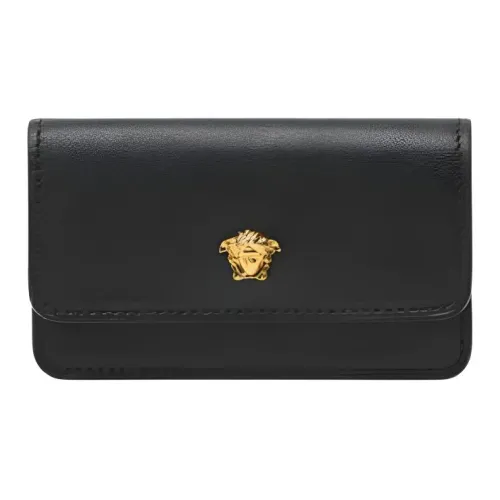 VERSACE La Medusa Телячья кожа Клатч Женские Черный