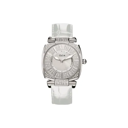 CILOA Кварцевый механизм натуральная кожа ремень женские часы жемчужная раковина цвет циферблат часов