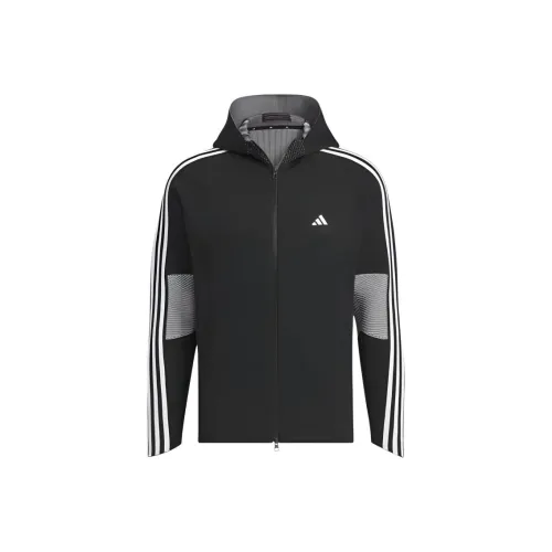 Adidas PRIMEKNIT С капюшоном Куртка Куртки Пальто Мужской Черный