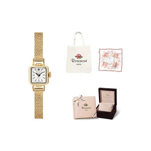 Rosemont Milan Collection Кварцевый механизм Женские часы Белый циферблат Корпус из нержавеющей стали Ремешок из нержавеющей стали