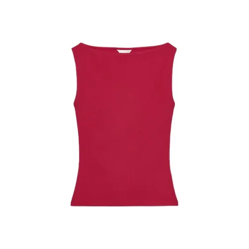 ZARA Темно-фиолетовые и красные женские T-рубашки