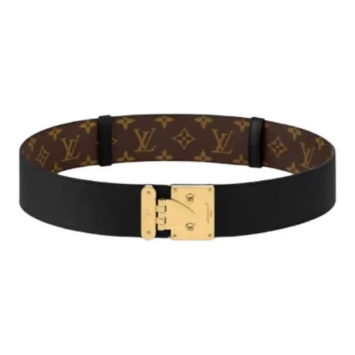 LOUIS VUITTON Телячья кожа Кожаные ремни Женские Черный 5CM