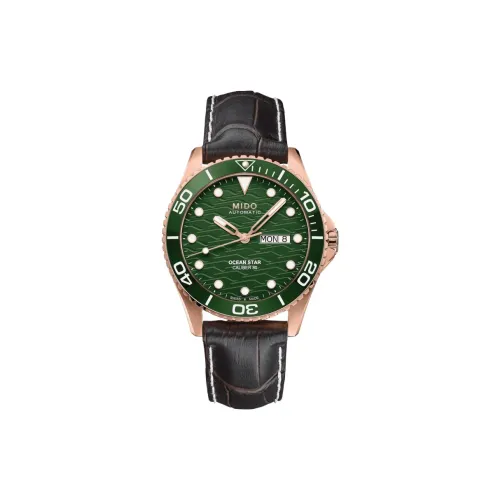Mido Автоматический Механический Механизм Мужские Часы Leader Submariner 42,5 мм Зеленые