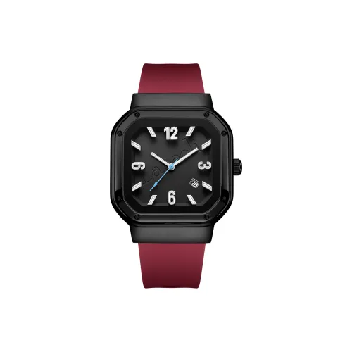 Labaoli Кварцевый механизм силиконовый ремешок женские часы циферблат цвета кофе