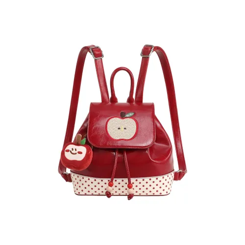 TOUTOU Синтетическая кожа Рюкзак Стандартный Женский Вишнево-красный