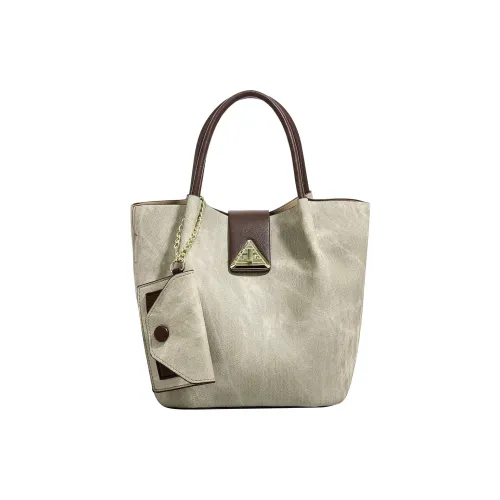 PAYOT Сумка через плечо из микрофибры сумка-тоут женская серая и зеленая