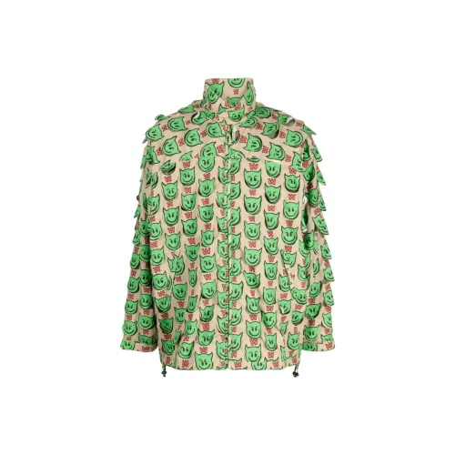 WALTER VAN BEIRENDONCK Зеленый Мужской Рубашки