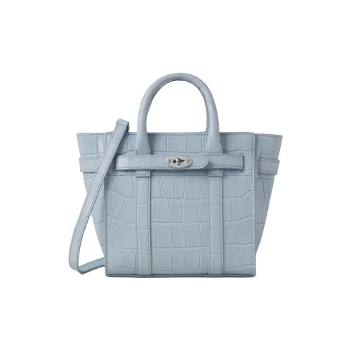 Mulberry Bayswater Коровья кожа Тоут Сумка Сумка для покупок Сумка на плечо Сумка Мини Женская Синяя