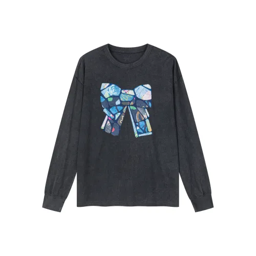 UOOYAA Серый Женские T-рубашки