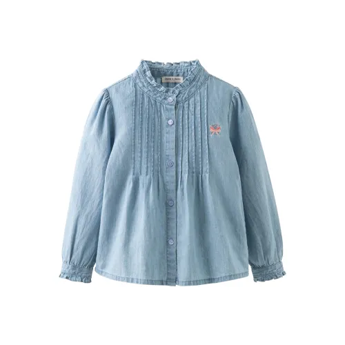 DAVE&BELLA Джинсовый синий Kids Детские джинсовые рубашки
