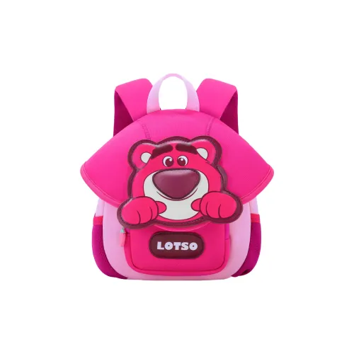 Disney Strawberry Bear Series Neoprene с PU (полиуретан) Маленький Детский Рюкзак Детский Розовый Синий