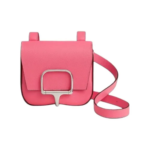 HERMES Della Cavalleria Epsom Телячья кожа Сумка на плечо Мини Женские 8W Розовый Azalee Новый Помада Пудра