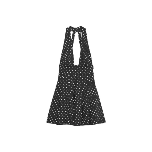 ZARA Черный/Белый Женские Слип-платья