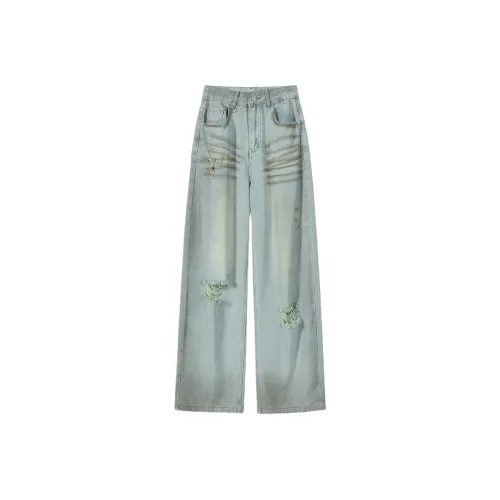 JOPPTI Blue Women's Jeans JOPPTI Синий Женские Джинсы