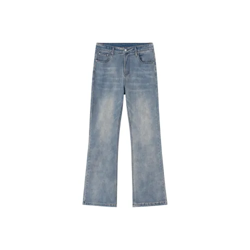 XINYINSU Blue Unisex Jeans XINYINSU Синий Унисекс Джинсы
