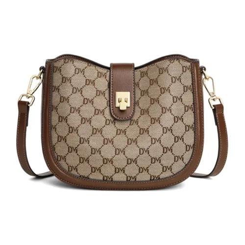 Crtnzo Kroez Сумка через плечо из ткани седельная сумка стандартная женская кофейного цвета