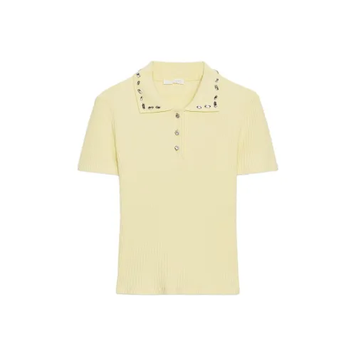 ZARA Желтая Женская Поло