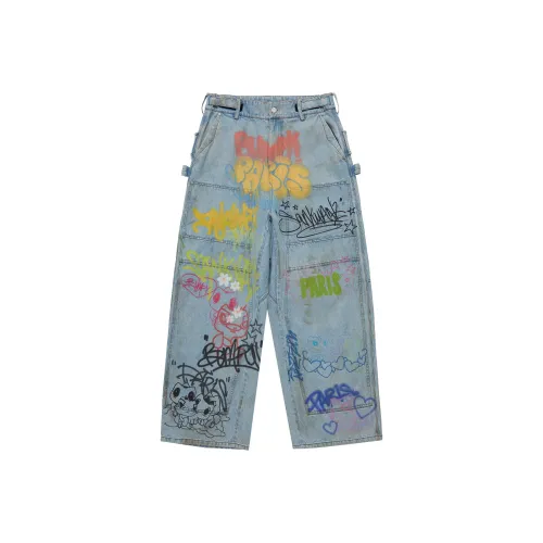 SANKUANZ Blue Men's Jeans SANKUANZ Синий Мужские Джинсы