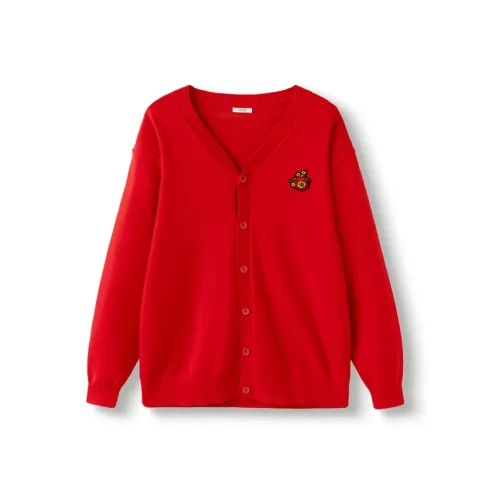 Balabala Свитер Китайский Красный Унисекс