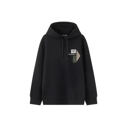 EMPORIO ARMANI Мужские черные свитшоты