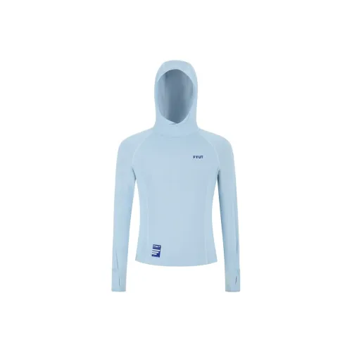 FYUT Небесно-голубой Женские беговые футболки