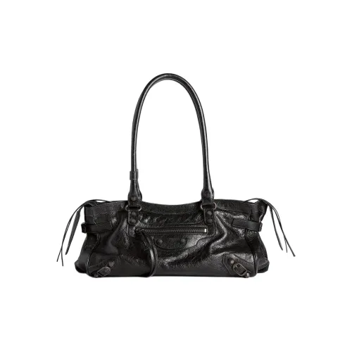 Balenciaga Le CityBalenciaga Qixi Festival Collection Овчина Сумка Сумка через плечо Женская Черная