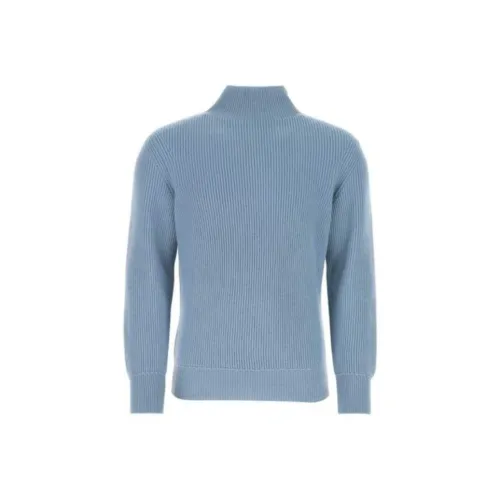 TF SS23 Кашемир Свитер Мужской Светло-Синий