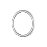 Металлический ободок + закаленное стекло для защиты экрана [заокругленные углы, серебряный]